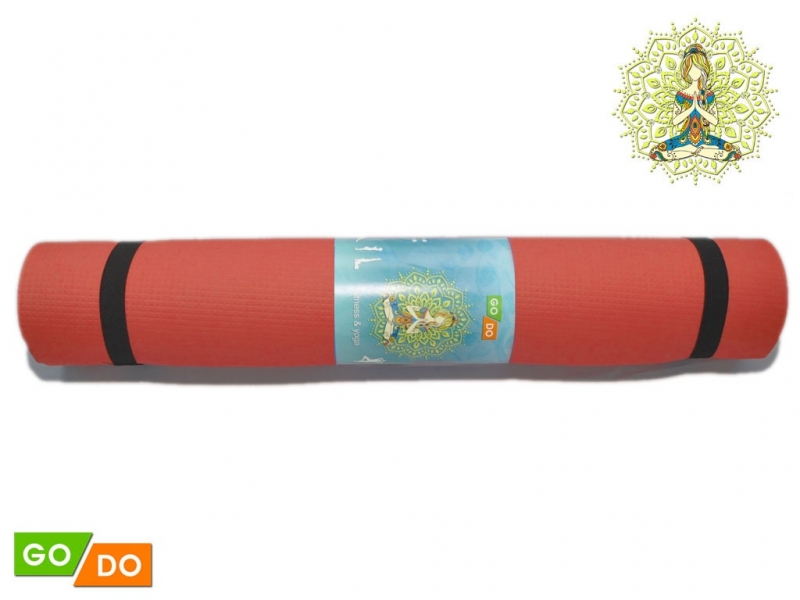 Коврик гимнастический. КВ6103 (Оранжевый)