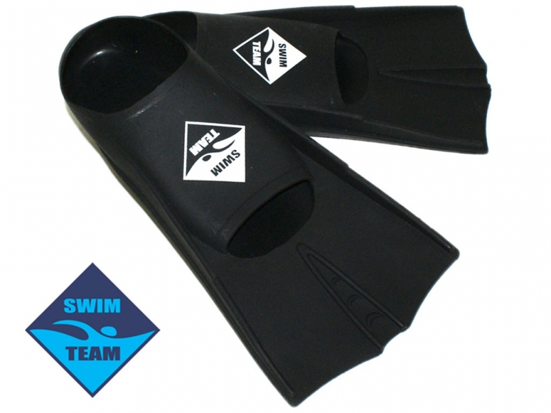 Ласты для бассейна размер 39-41 SWIM TEAM TE-2737-1 (чёрный)