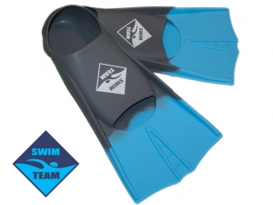 Ласты для бассейна размер 39-41 SWIM TEAM TE-2737-2 (серо-голубой)