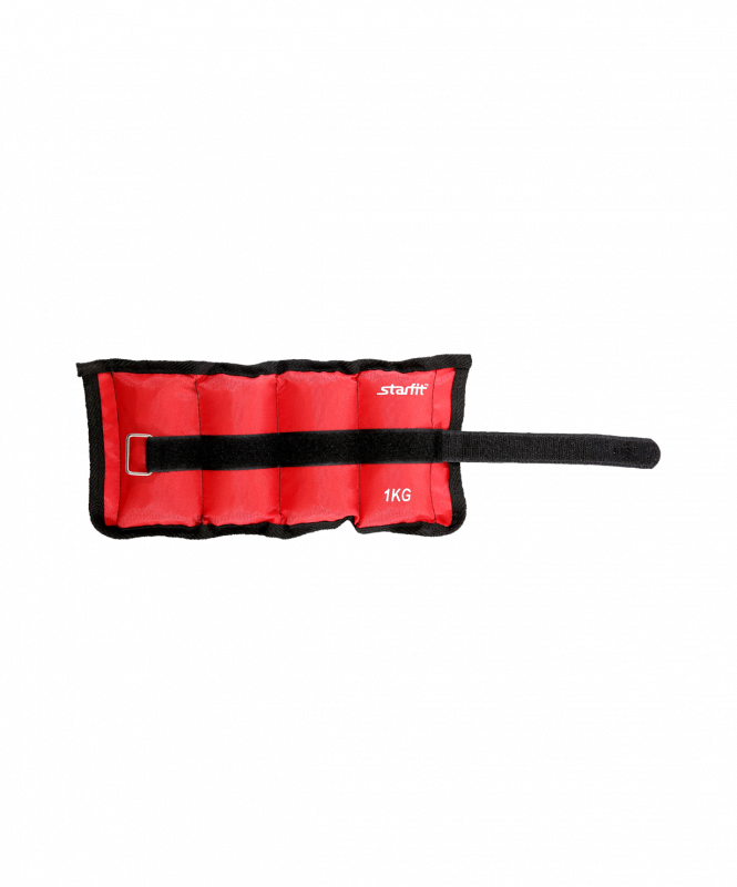 Утяжелители STARFIT WT-401, 1 кг, красный УТ-00010046