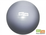 Мяч для фитнеса матовый d - 55 см GO DO FB-55 (Серебро)