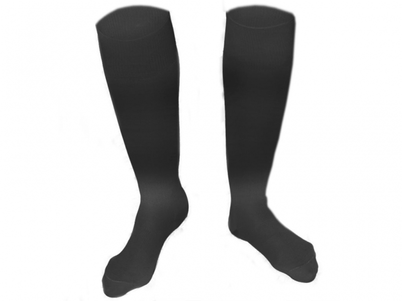 Гетры футбольные. Цвет чёрный. Размер 25-27