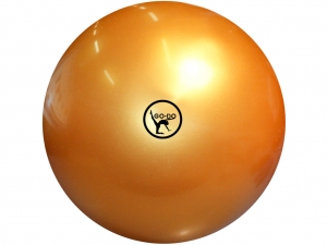 Мяч для художественной гимнастики GO DO. Диаметр 15 см. Цвет золото. Производство Россия