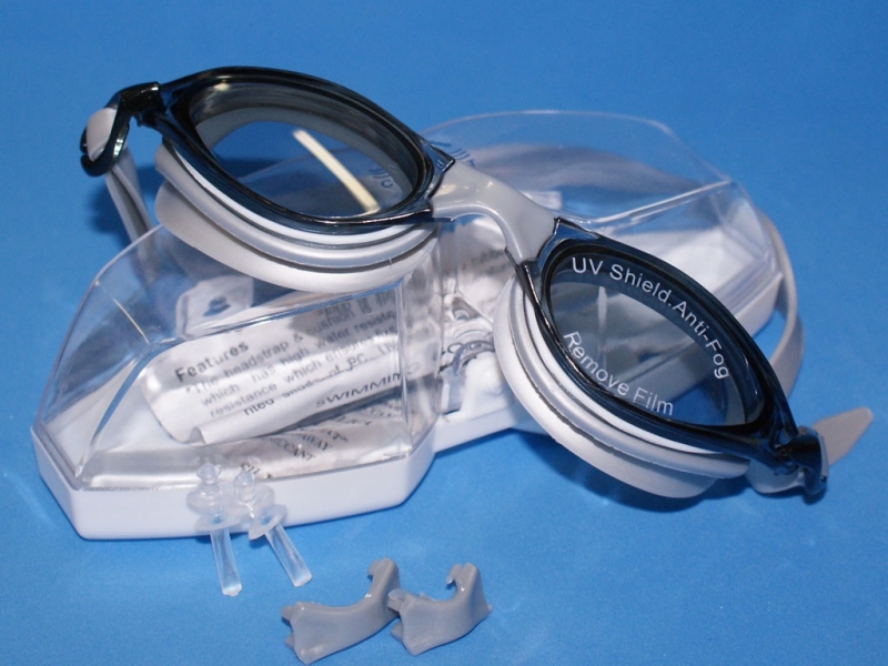 Очки для плавания BL-6800 (Чёрно-серые - СЕЧ)