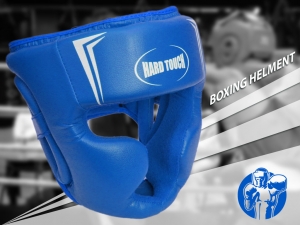 Шлем боксёрский закрытый blue L