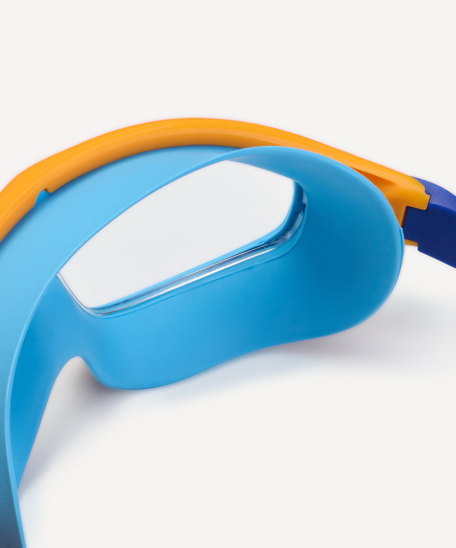 Очки-маска для плавания с берушами 25DEGREES Fusion Navy/Blue/Orange, детский ЦБ-00005247