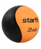 Медбол высокой плотности GB-702, 3 кг, оранжевый, Starfit