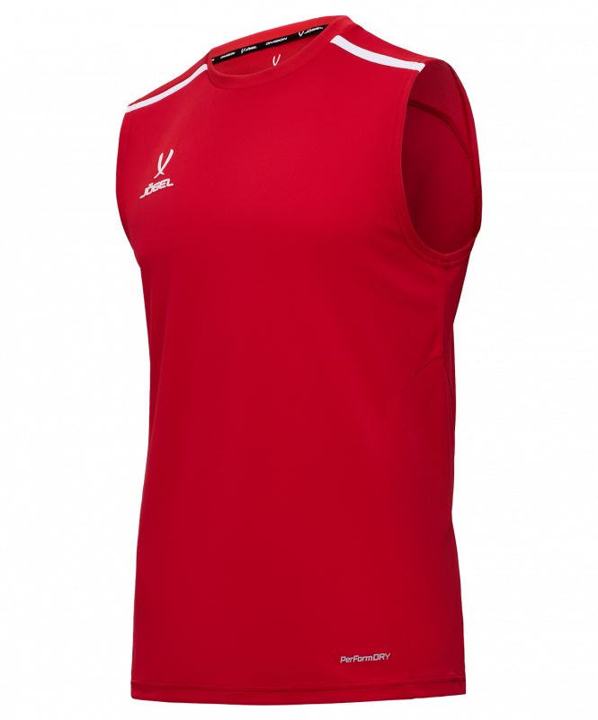 Майка тренировочная DIVISION PerFormDRY Training Sleeveless, красный, Jögel ЦБ-00004125