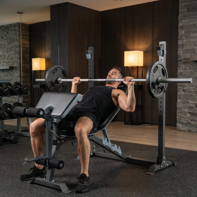 Скамья силовая со стойками UNIX Fit Bench 130DD BSBNRK130DD