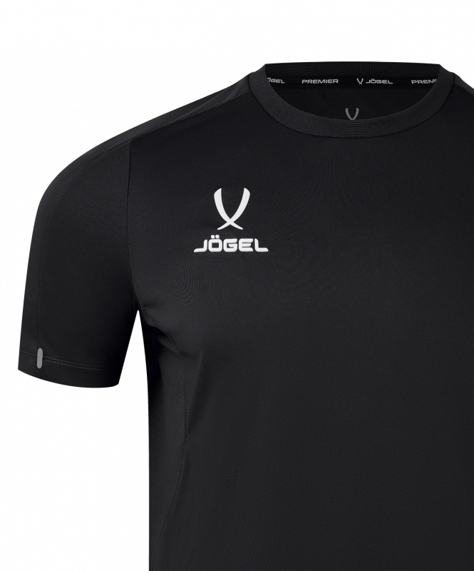 Футболка тренировочная JÖGEL PREMIER PerFormDRY Training Poly Tee, черный, размер XS ЦБ-00004867