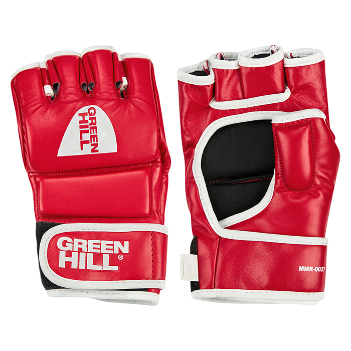 Перчатки MMA CAGE красные Green Hill MMR-0027 S