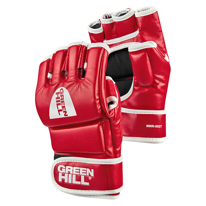 Перчатки MMA CAGE красные Green Hill MMR-0027 S