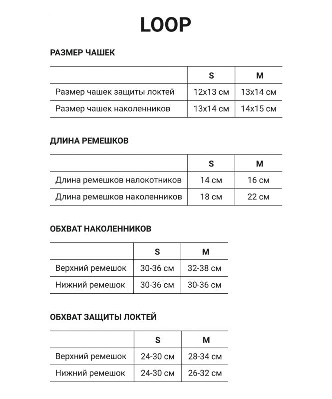 Комплект защиты Loop Red, размер M, Ridex УТ-00021287