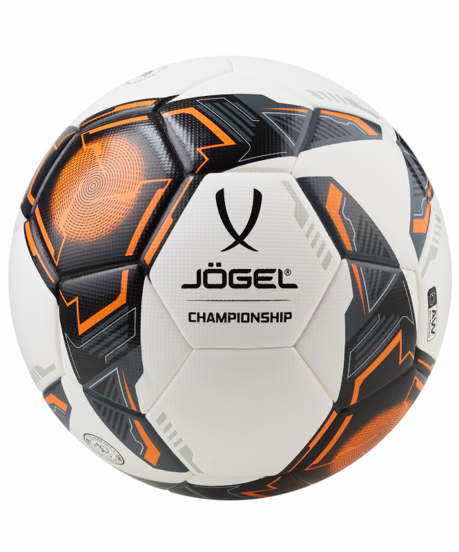 Мяч футбольный Championship №5, белый, Jögel ЦБ-00000743