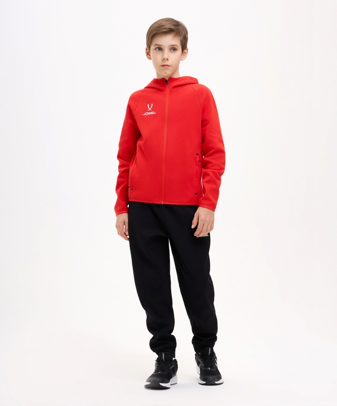 Худи на молнии ESSENTIAL Athlete Hooded FZ Jacket, красный, Jögel ЦБ-00003271