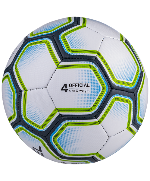 Мяч футзальный Star, №4, белый/синий/зеленый, Jögel