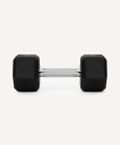 Гантель гексагональная DB-301PRO 12 кг, обрезиненная, черный, Starfit ЦБ-00003803