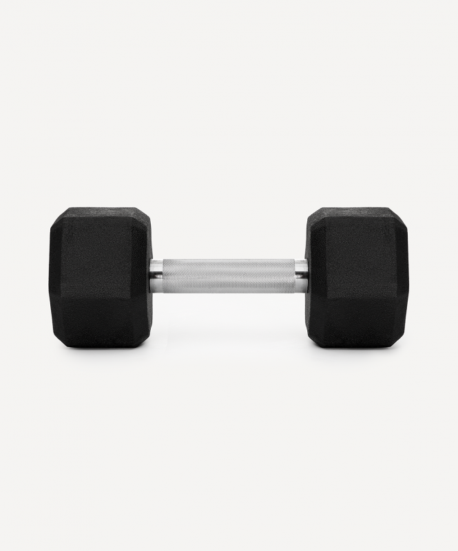 Гантель гексагональная DB-301PRO 12 кг, обрезиненная, черный, Starfit ЦБ-00003803
