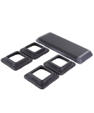 Степ-платформа быстросборная SP-205 108х41.5х20 см, обрезиненная, 3-х уровневая, Starfit УТ-00019260