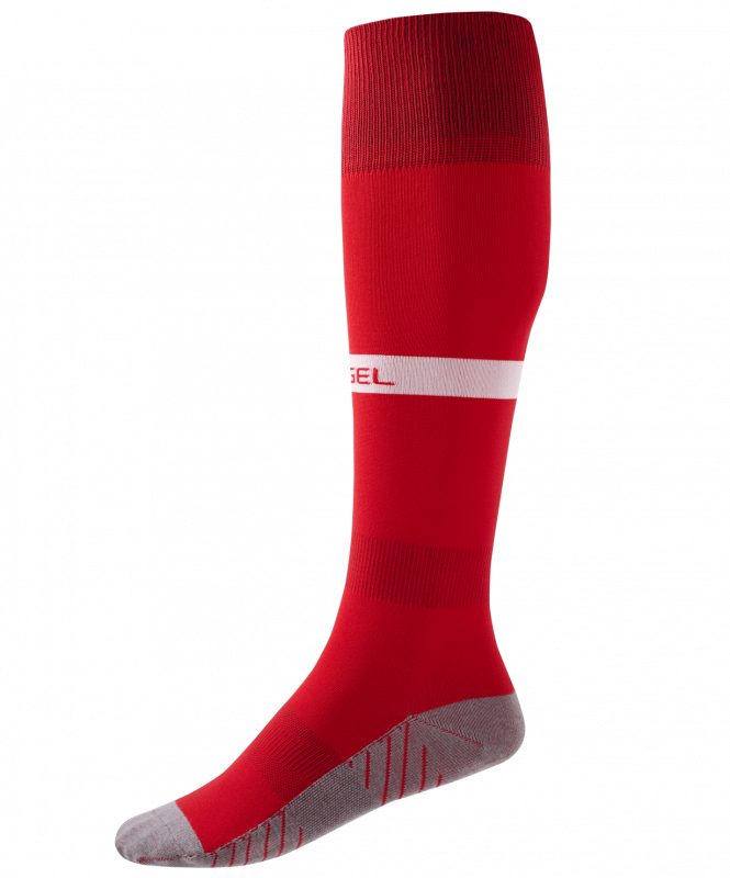 Гетры футбольные CAMP ADVANCED SOCKS, красный/белый, размер 43-45, Jögel ЦБ-00001339