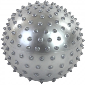 Мяч массажный Larsen SMB-06-01 серебряный 20 см