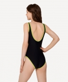 Купальник для плавания Edge Black/Lime, полиамид, подростковый, размер 38, 25Degrees ЦБ-00001756