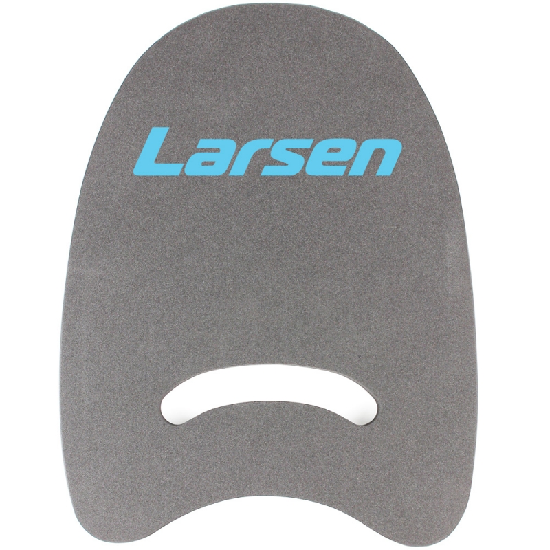 Доска для плавания AquaFitness Larsen YP-07 (цельный материал) графит/бирюз