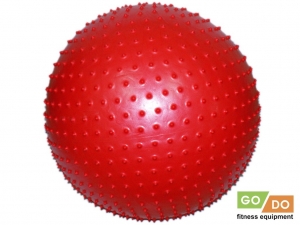 Мяч для фитнеса с массажными шипами d-75см GO DO МА-75 (Красный)