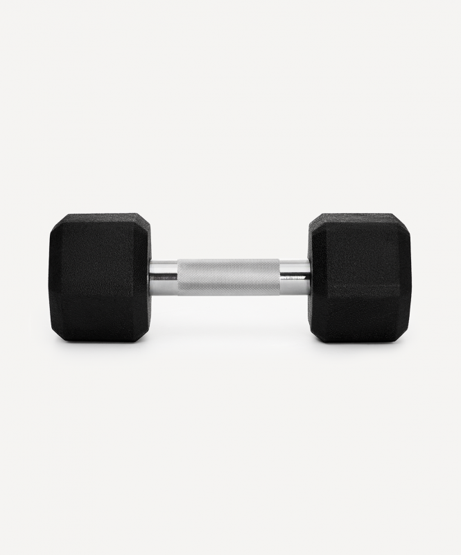Гантель гексагональная DB-301PRO 8 кг, обрезиненная, черный, Starfit ЦБ-00003801