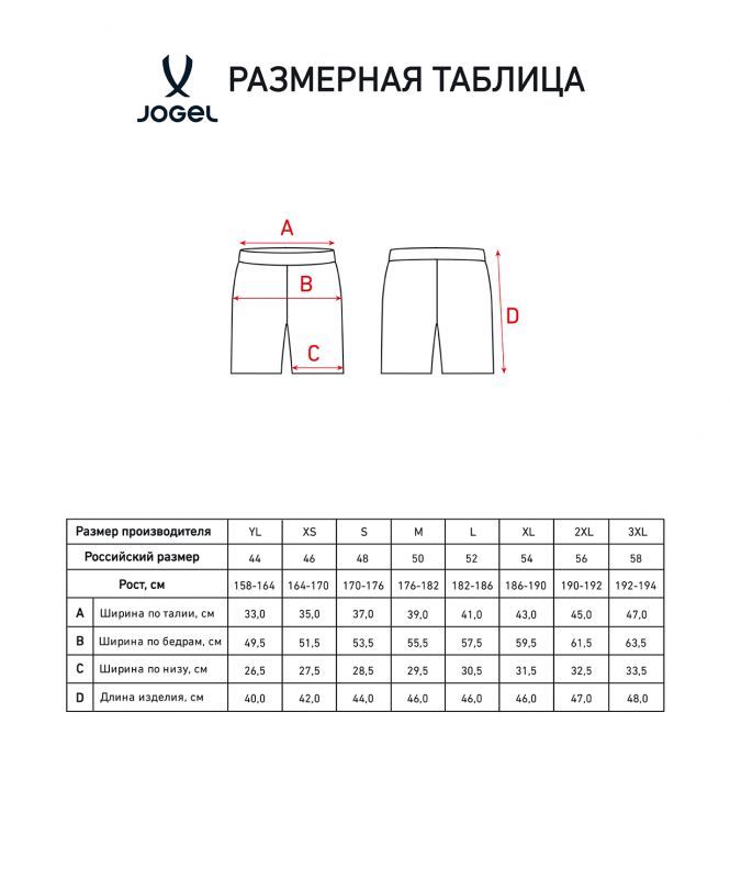Шорты тренировочные JOGEL DIVISION REF PerFormDRY Training Shorts, черный, размер S ЦБ-00002981