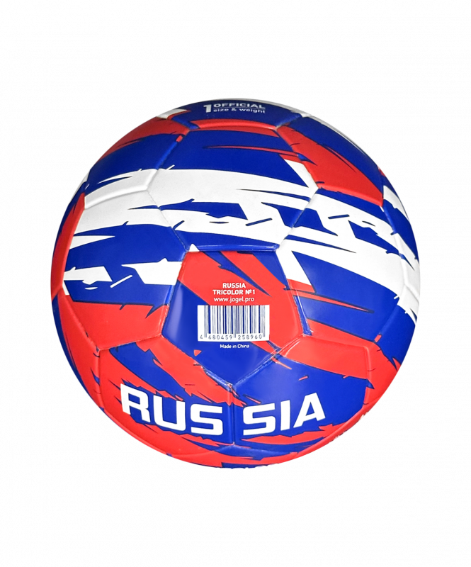 Мяч футбольный Russia Tricolor №1, Jögel ЦБ-00003930