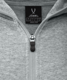 Худи на молнии женское ESSENTIAL Athlete Hooded FZ Jacket W, серый, размер M, Jögel ЦБ-00002983