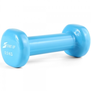 Гантель виниловая Start Up HY-D-041 0.5 кг синий