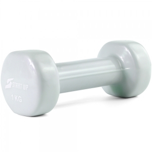 Гантель виниловая Start Up HY-D-041 1 кг серый