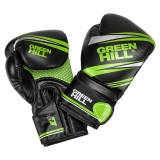 Перчатки боксерские TEK7 черно-зеленый Green Hill BGT-2279 16oz