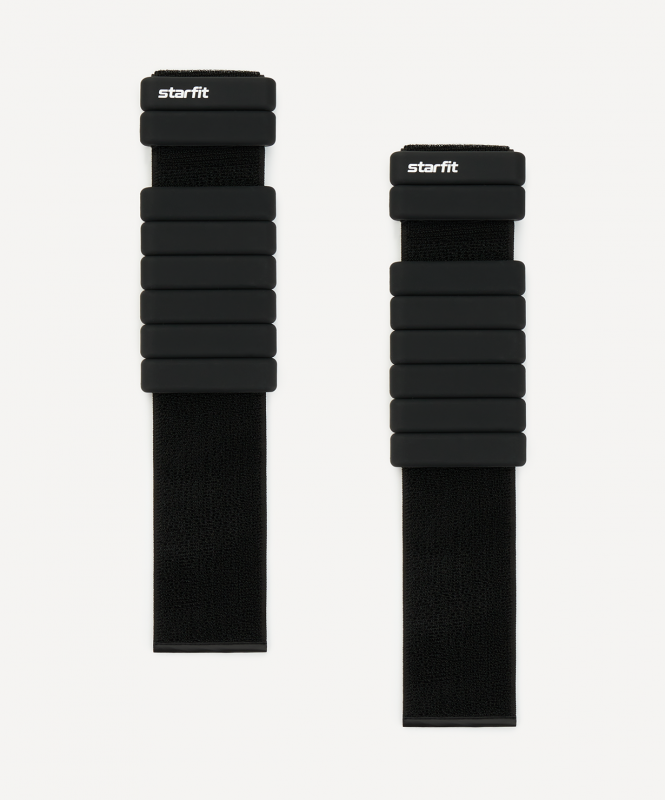 Утяжелители силиконовые WT-601, 1 кг, черный, Starfit ЦБ-00004440