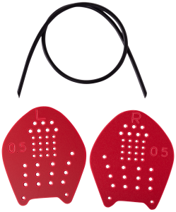 Лопатки для плавания Target, красный, S, LongSail