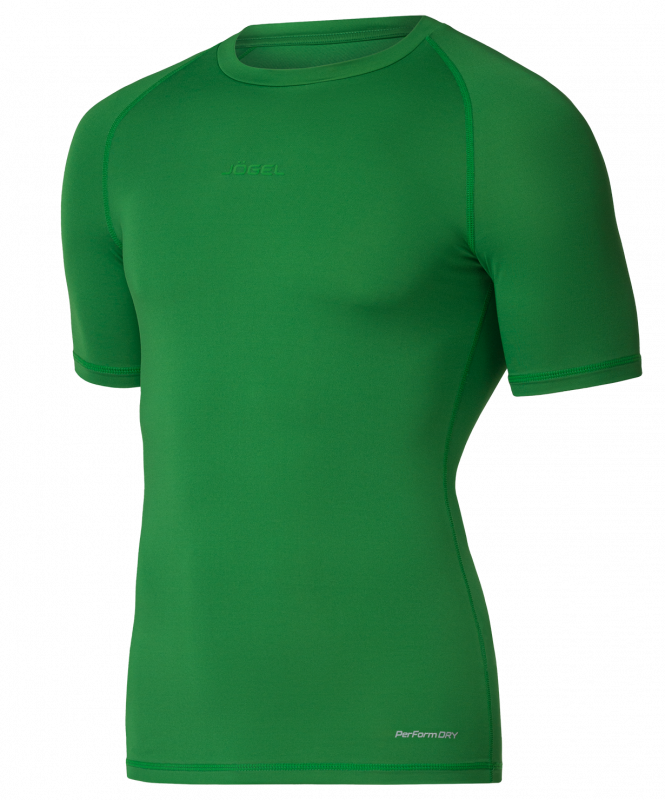Футболка компрессионная PerFormDRY Baselayer Tee SS 2, зеленый, Jögel ЦБ-00003156