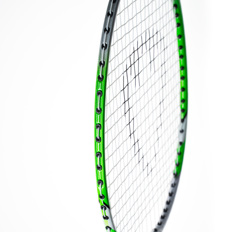 Ракетка бадм. TORRES Hobby1, BD23504, для начинающ., стал. стерж и обод, со струнами, зелёный