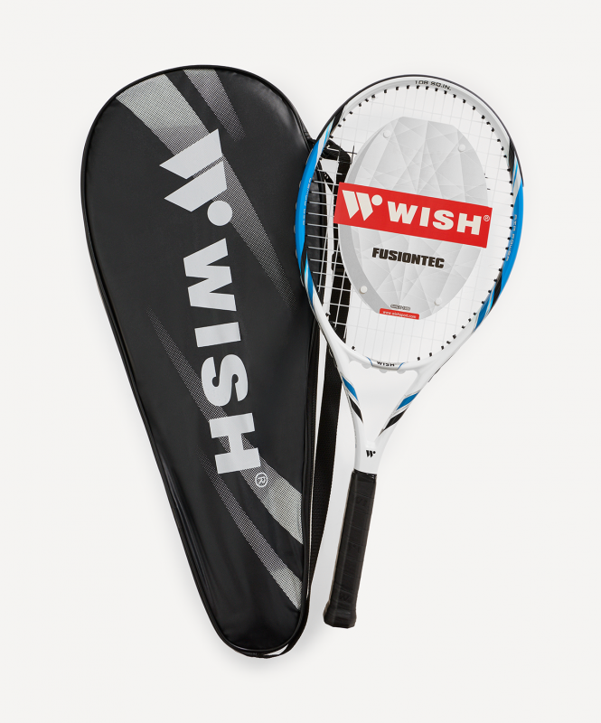 Ракетка для большого тенниса WISH FusionTec 568 27", белый/синий ЦБ-00008280