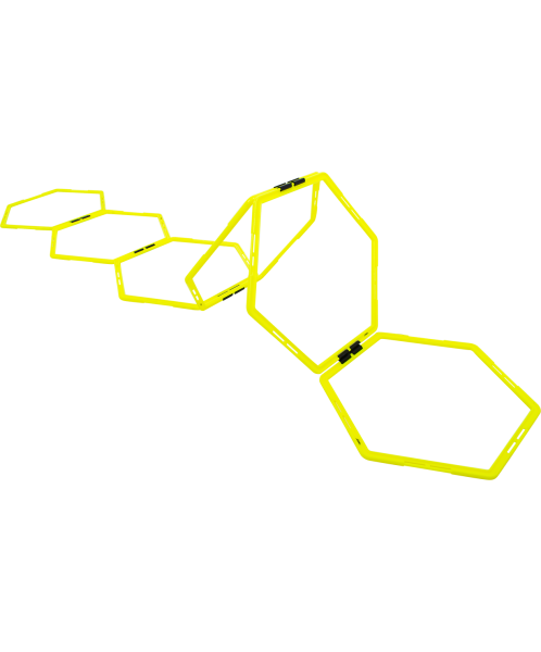 Набор шестиугольных напольных обручей Agility Hoops JA-216, 6 шт., Jögel