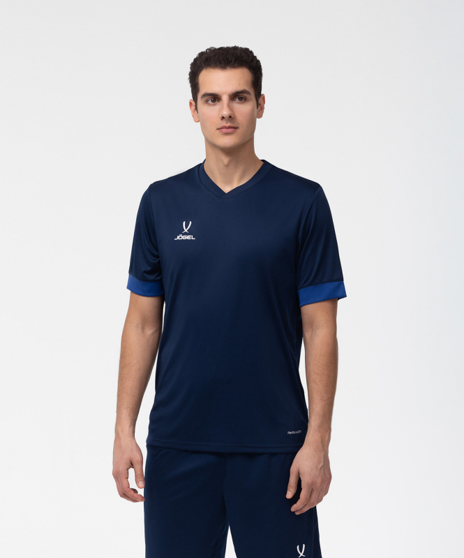 Футболка игровая DIVISION PerFormDRY Union Jersey, темно-синий/синий/белый, размер XS, Jögel УТ-00019007