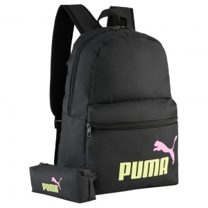 Рюкзак спорт. PUMA Phase Backpack Set, 09119104, полиэстер, черный