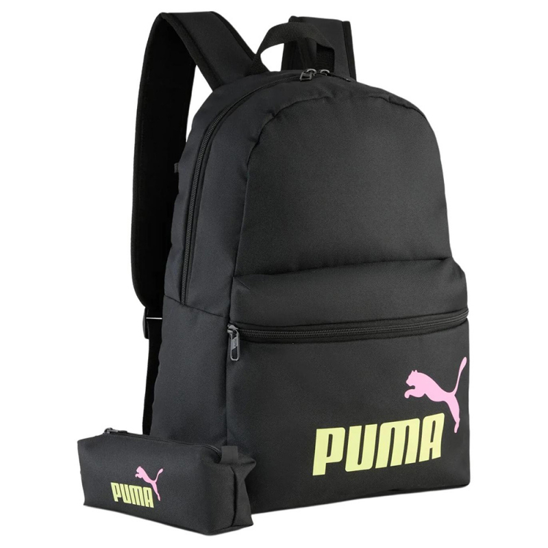 Рюкзак спорт. PUMA Phase Backpack Set, 09119104, полиэстер, черный