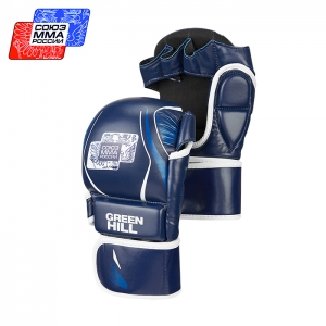 Перчатки СОЮЗ MMA РОССИИ синие Green Hill MMI-603MMAU M