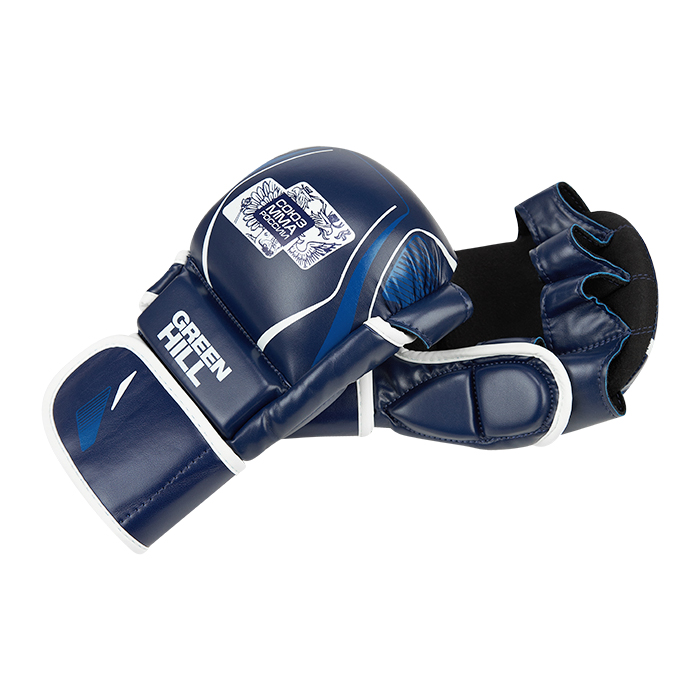 Перчатки СОЮЗ MMA РОССИИ синие Green Hill MMI-603MMAU M