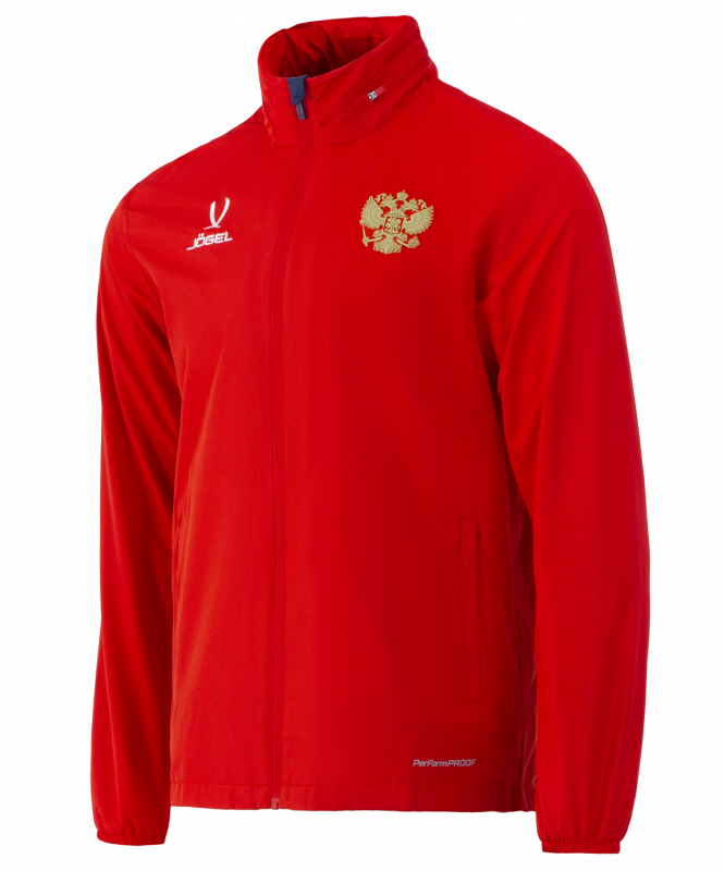 Куртка ветрозащитная JÖGEL NATIONAL PerFormPROOF Rain Jacket, красный, размер L ЦБ-00003141
