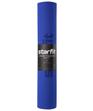 Коврик для йоги и фитнеса FM-201, TPE, 183x61x0.4 см, темно-синий/синий, Starfit ЦБ-00001563