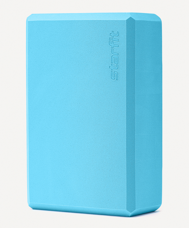 Блок для йоги YB-200 EVA, синий пастель, Starfit ЦБ-00003529