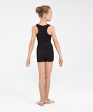 Купальник гимнастический Eva, без рукавов, полиамид, черный, детский, Chanté